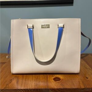 Kate Spade Cream and Blue Women's Bag